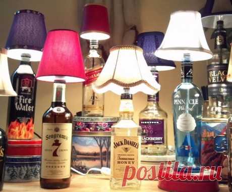 25 креативных идей для использования стеклянных бутылок после праздников.