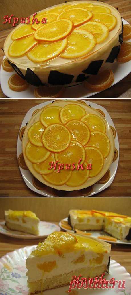 Творожный торт с апельсинами «Оранж» : Торты, пирожные