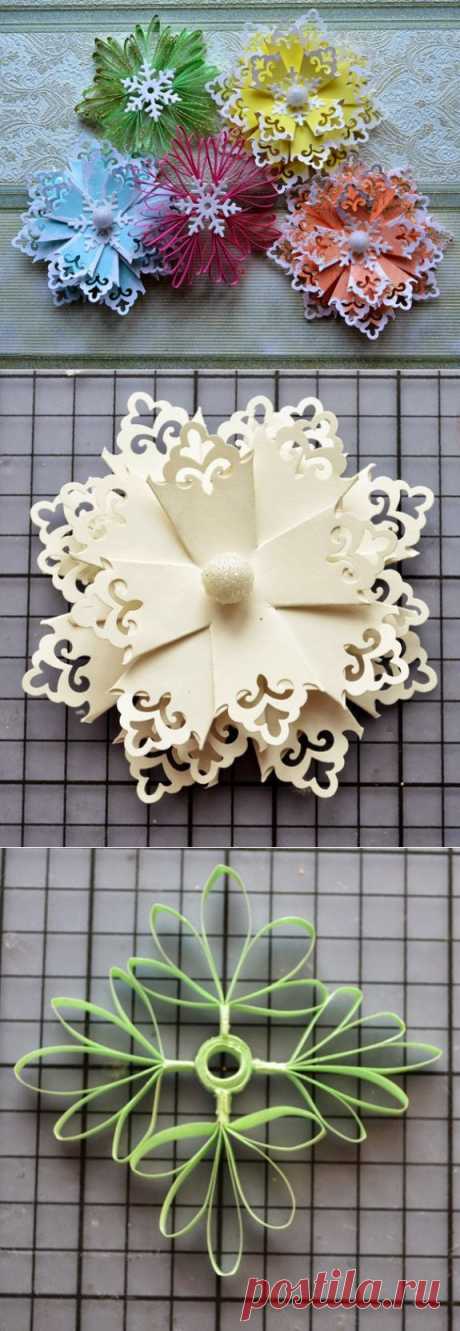 Готовимся к новому году: Красивые снежинки из бумаги — Рукоделие