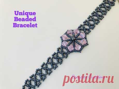 Unique Flower Watch Bracelet 💞. DIY Beaded Bracelet. How to make beaded bracelet