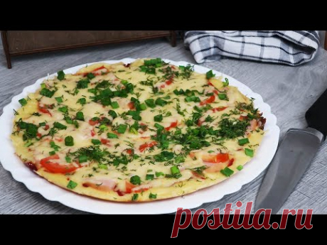 Быстрая пицца на сковороде. Ни какой возни с тестом. Обалдеть как вкусно