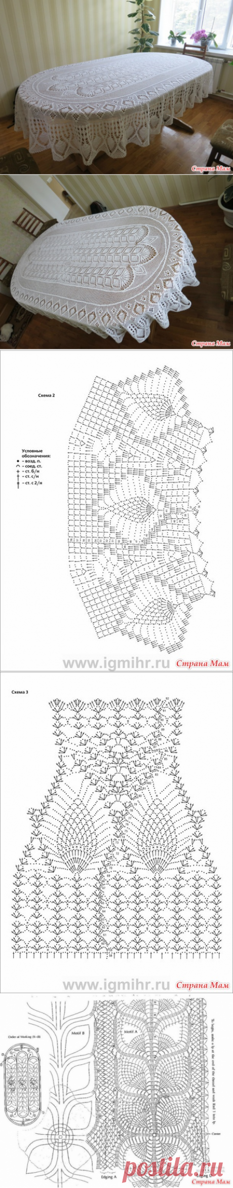 Моя первая скатерть! Может и Самобранка))) - Вязание - Страна Мам