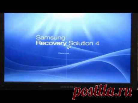 Как восстановить Windows на ноутбуке без установочного диска / Samsung Recovery Solution 4