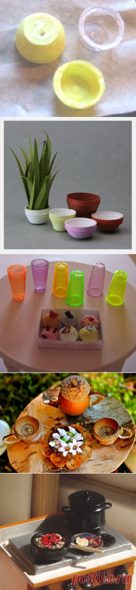 Посуда для кукол своими руками: тарелки, кружки, кастрюли, стаканы | Новостной портал вТЕМУ - всегда полезная информация