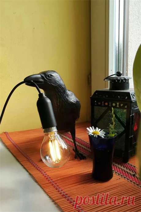 Современная настольная лампа Lucky Bird, прикроватный светильник для спальни, гостиной, освещение для стола, живое домашнее украшение с животными из смолы, осветительный прибор, настенная лампа | AliExpress