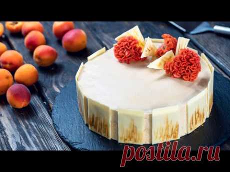 Apricot and Caramelized White Chocolate Mousse Cake