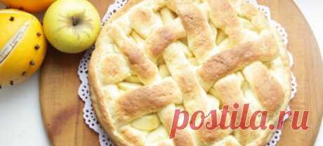 Пирог с тыквой и яблоками - простой рецепт