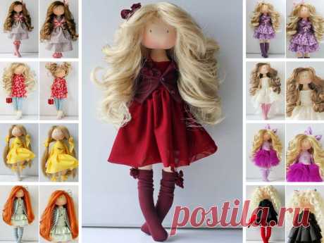 Art doll Lady present Soft doll Cloth doll Handmade doll Best