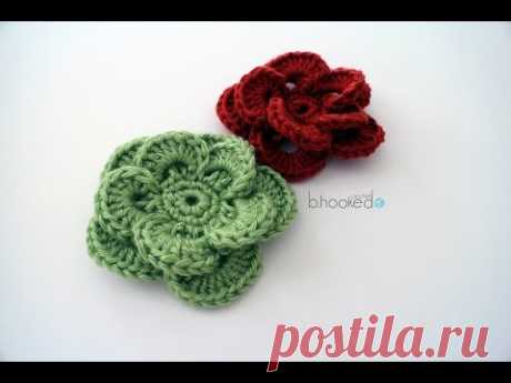 How to Crochet a Flower: Crochet Wagon Wheel Flower Free Crochet Pattern