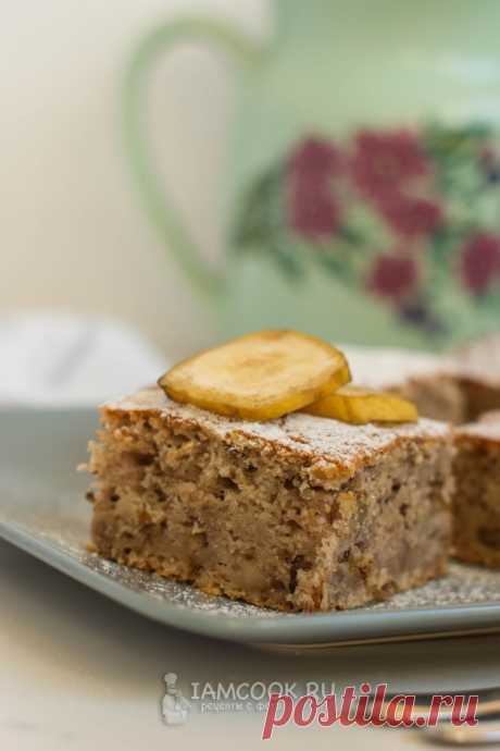 Банановый кекс с грецкими орехами — рецепт с фото пошагово