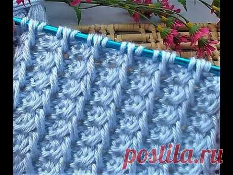 Twisted Stitch Design ~ Tunisian Crochet Pattern