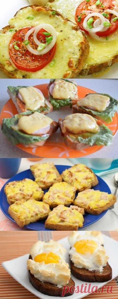 Несколько рецептов аппетитных горячих бутербродов (для получения рецепта нажмите 2 раза на картинку)