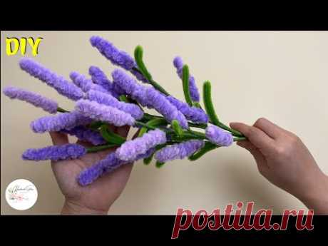 DIY Flower - How to make a beautiful flower branches with Pipe cleaner ( chenille )#hmstation