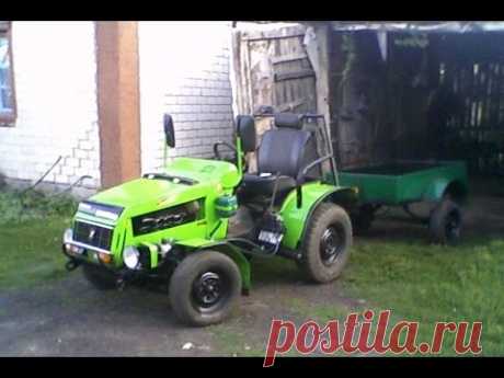 MINI Трактор с движком и задним редуктором от «Муравья»