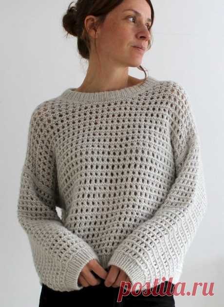 Вязаный пуловер MESHSweater