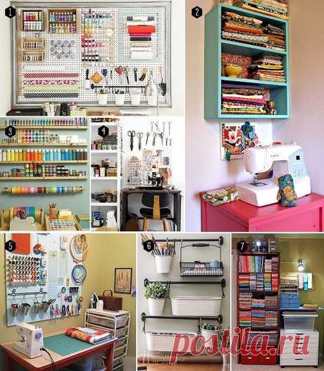 5 советов, как организовать маленькое пространство для шитья — Сделай сам, идеи для творчества - DIY Ideas