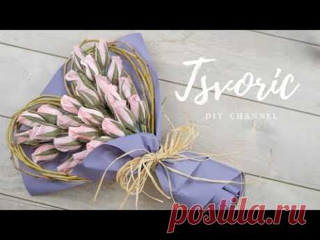 Букет на 14 февраля / DIY TSVORIC / Bouquet for February 14