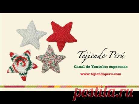 Estrellas de Navidad tejidas a crochet (amigurumi Christmas stars) - YouTube