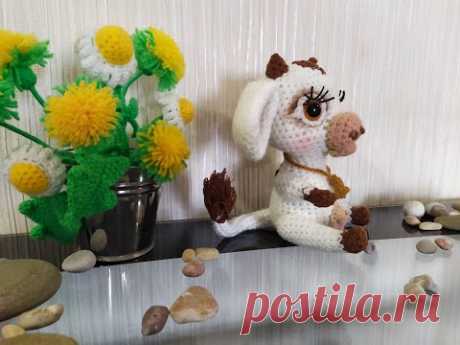 Телочка Милка, ч.2. Little cow Milka, p.2. Amigurumi. Crochet. Вязать игрушки, амигуруми.