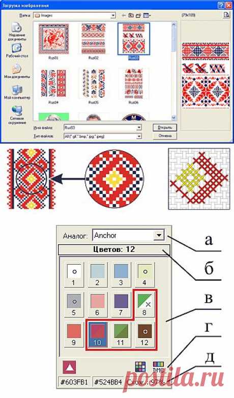 EmbroBox - программа создания схем для вышивания крестом - О программе