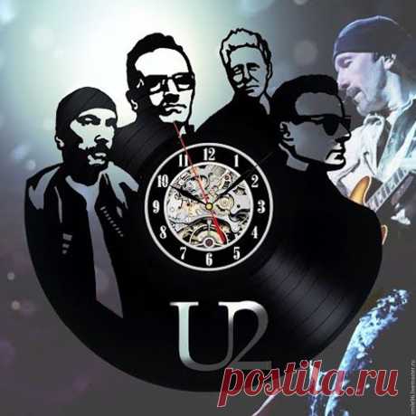 Часы из пластинки "U2" – купить в интернет-магазине на Ярмарке Мастеров с доставкой Часы из пластинки &quot;U2&quot; - купить или заказать в интернет-магазине на Ярмарке Мастеров | Часы делаются из старых виниловых пластинок. У&hellip;