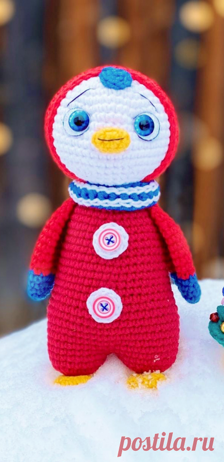 PDF Лоло и Ёлка крючком. FREE crochet pattern; Аmigurumi toy patterns. Амигуруми схемы и описания на русском. Вязаные игрушки и поделки своими руками #amimore - пингвин, пингвинята, пингвинчик, пингвинёнок, птица, птичка.