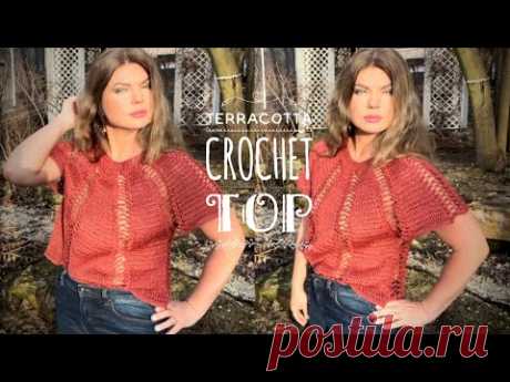 Это бомба! 😍 ТОП КРЮЧКОМ 3D &quot;Terracotta&quot; MAСТЕР-КЛАСС 👏CROCHET TOP / BLUSA 🔥 Part 3