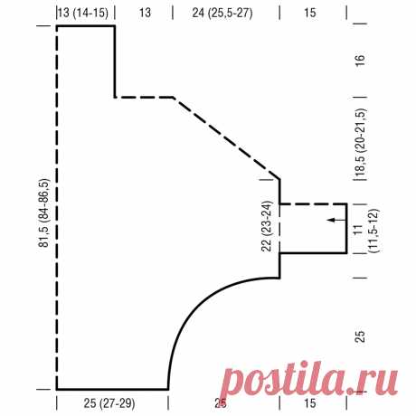 Свитер в горизонтальную резинку - схема вязания спицами. Вяжем Свитеры на Verena.ru