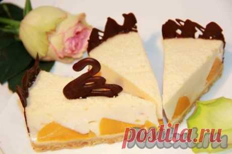 Йогуртовый торт без выпечки "Персиковое наслаждение" - 12 пошаговых фото в рецепте
