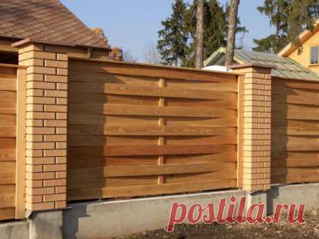 Как построить деревянный забор на даче