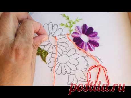 Hand Embroidery: Traditional Flower Embroidery