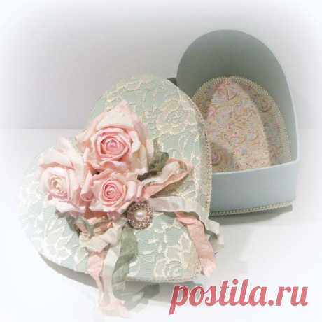 Shabby Chic Decor Shabby Chic Box Heart от uniqueboxboutique