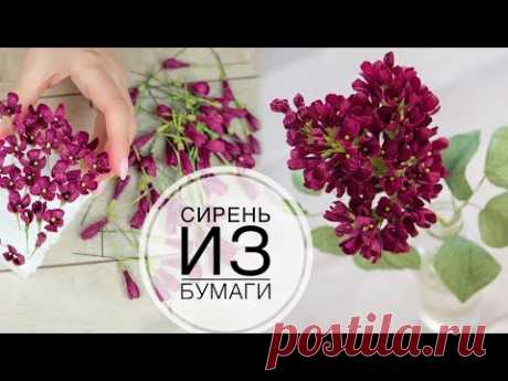 Paper lilac like REAL / Сирень из бумаги как НАСТОЯЩАЯ / DIY TSVORIC