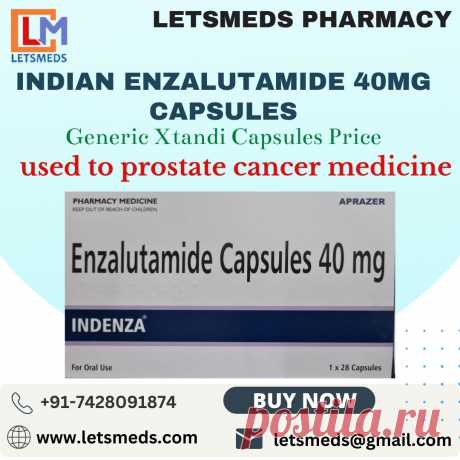 Know Generic Enzalutamide 40mg Capsules Cost, Uses, and Generic alternative options with minimum prices from LetsMeds Pharmacy. We are consistently working towards improving the lives of people with complex conditions and chronic ailments by supplying generic medicine at affordable prices. Enzalutamide 40mg Capsules sold under the brand name Generic Xtandi 40mg Capsules are used in the treatment of prostate cancer. If you want to place an affordable online order from India.