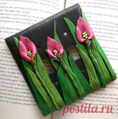 How to make polymer clay calla lily necklace - Art & Craft Ideas