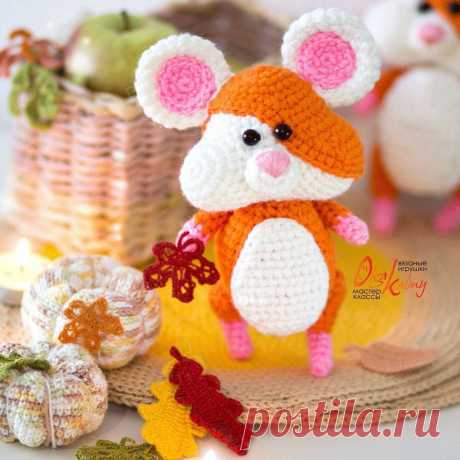 PDF Хомячок крючком. FREE crochet pattern; Аmigurumi animal patterns. Амигуруми схемы и описания на русском. Вязаные игрушки и поделки своими руками #amimore - хомяк, маленький хомячок из обычной пряжи.