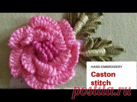 Hand Embroidery || Cast on stitch by EASY LEARNING BY ATIB