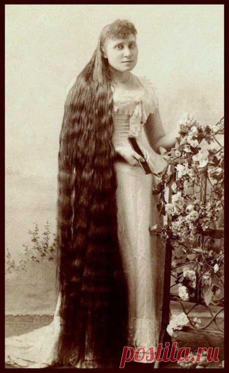 Фото красавиц-Рапунцель конца 19-го века.