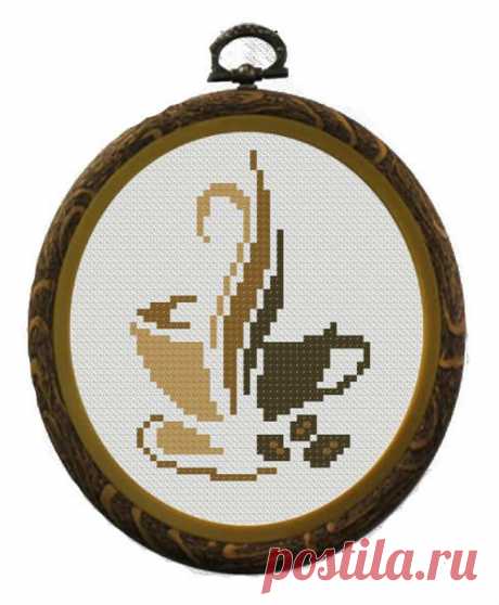 Coffee Cross Stitch Pattern Download Cross Stitch Pattern | Etsy