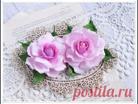 Foamiran Rose Tutorial with Spellbinders Die * Emilia Sieradzan *