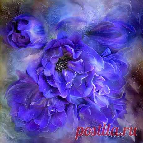 Delphinium Sea - A Dolphin Mystery Mixed Media by Carol Cavalaris - Delphinium Sea - A Dolphin Mystery Fine Art Prints and Posters for Sale