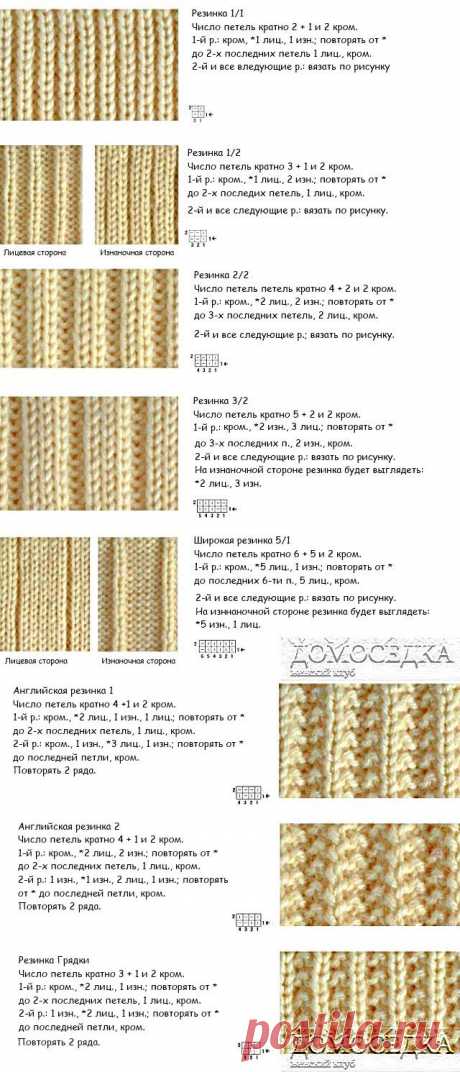 Резинки спицами | ДОМОСЕДКА