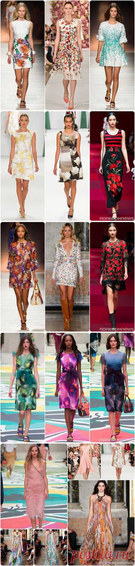 Модные платья весна-лето 2015: фото модных фасонов и моделей- popcornnews