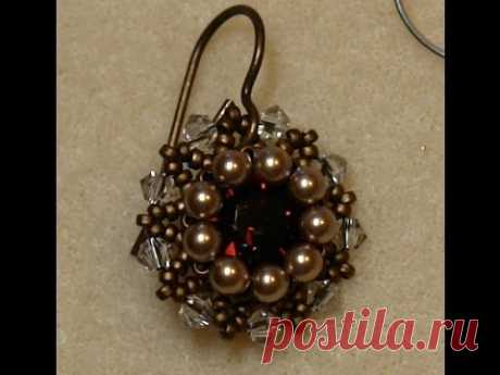 Sidonia's handmade jewelry - Vintage Swarovski beaded earrings