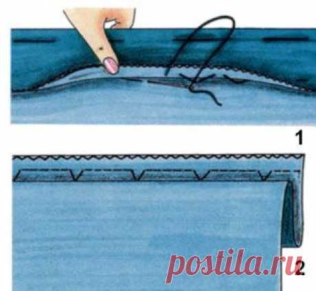 Подгибка низа, обработка нижнего среза изделия | pokroyka.ru-уроки кроя и шитья