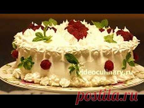 Бисквитный торт Очарование - Видеокулинария.рф - видео-рецепты Бабушки Эммы