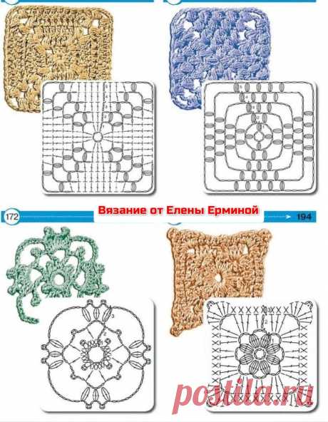 🔥Большая подборка схем вязания мотивов. 👍На это стоит посмотреть: замечательная идея жакета | Вязание крючком Елена Ермина | Дзен