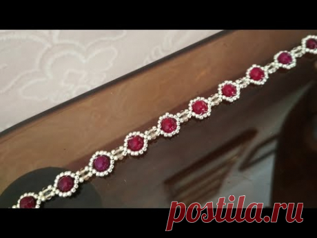 Beautiful bracelet - tutorial. МК по изготовлению браслета - YouTube