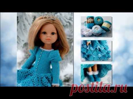 Одежда для кукол крючком: Парад Моделей по МК Снегурочка от Оксаны Лифенко