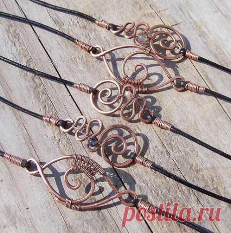 Copper &amp; Various Stone Bracelets by wild soul... / Разное / Мой стиль / Pinme.ru / Ольга Симон